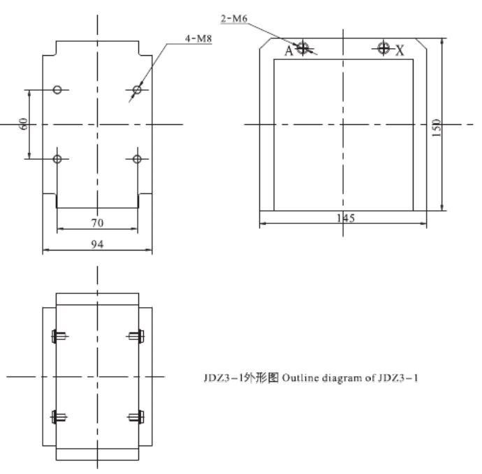JDZ3-1電壓互感器尺寸圖